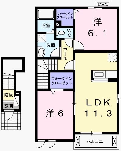 イリーデAの間取り写真