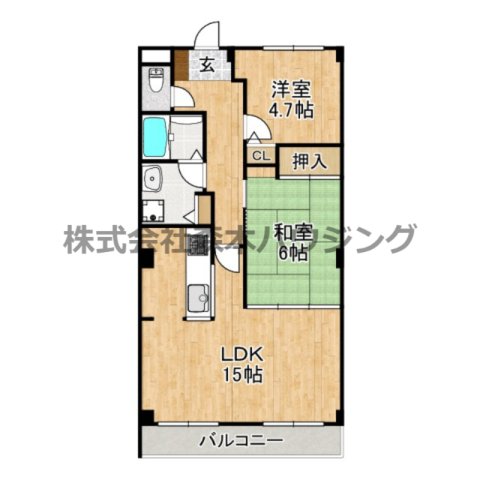レオン友田の間取り写真
