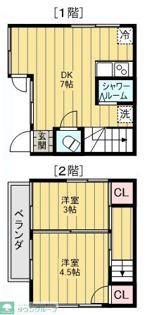 南大井一戸建ての間取り写真
