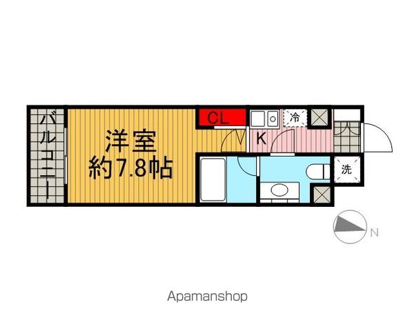 東急田園都市線 三軒茶屋駅 徒歩8分 5階建 築21年の間取り写真