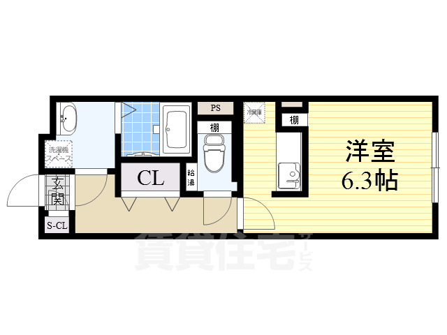 地下鉄鶴舞線 浅間町駅 徒歩3分 5階建 築9年の間取り写真