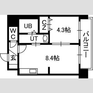 PRIMEURBAN北11条の間取り写真