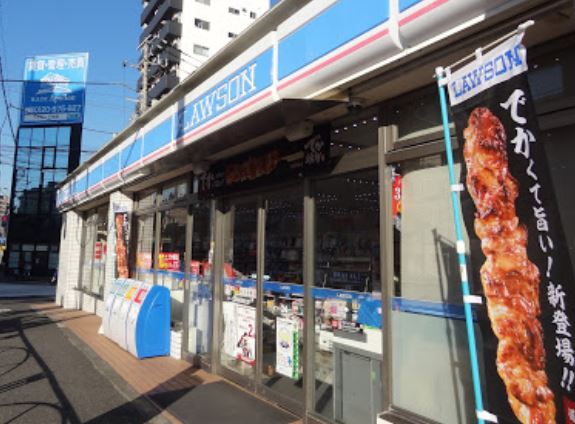 コンビニ　ローソン新馬場南口店（コンビニ）まで445m