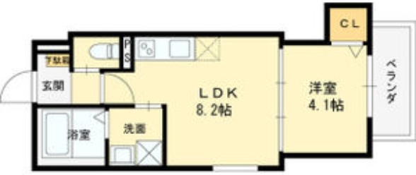 シーサイドヒル西新町の間取り写真