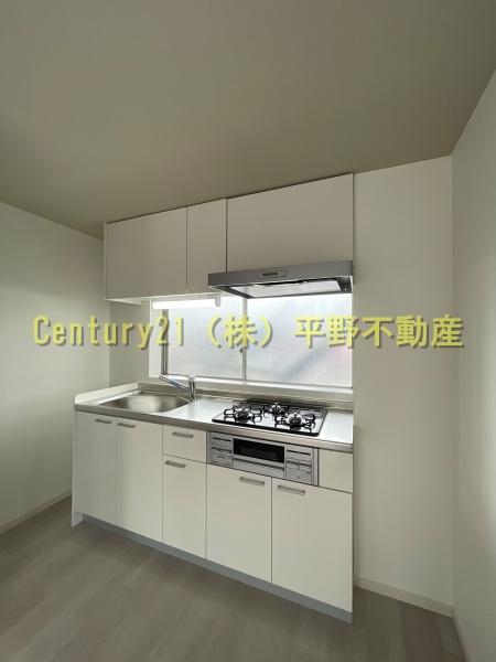 キッチン　同タイプ反転部屋（305号室）の写真です