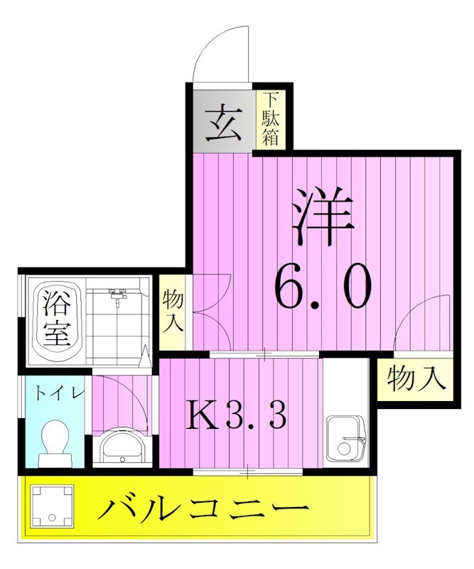 コーポタカオの間取り写真