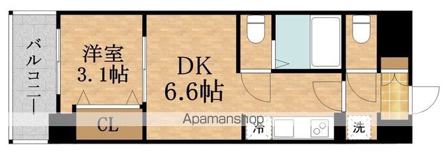 地下鉄千日前線 今里駅 徒歩7分 9階建 築2年の間取り写真