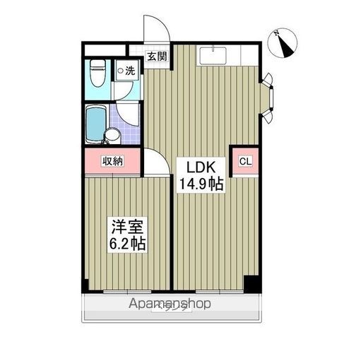 レジデンスホリの間取り写真