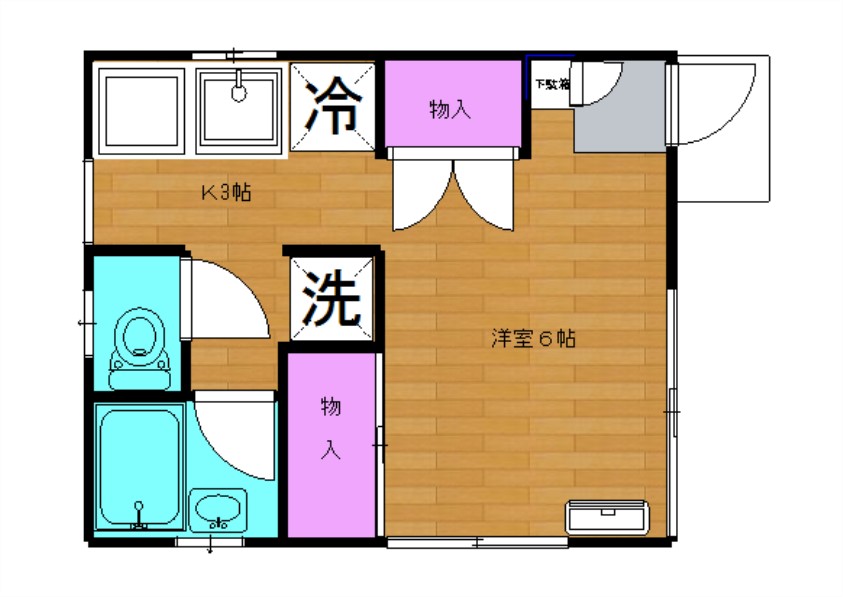 フクシマハイツIIの間取り