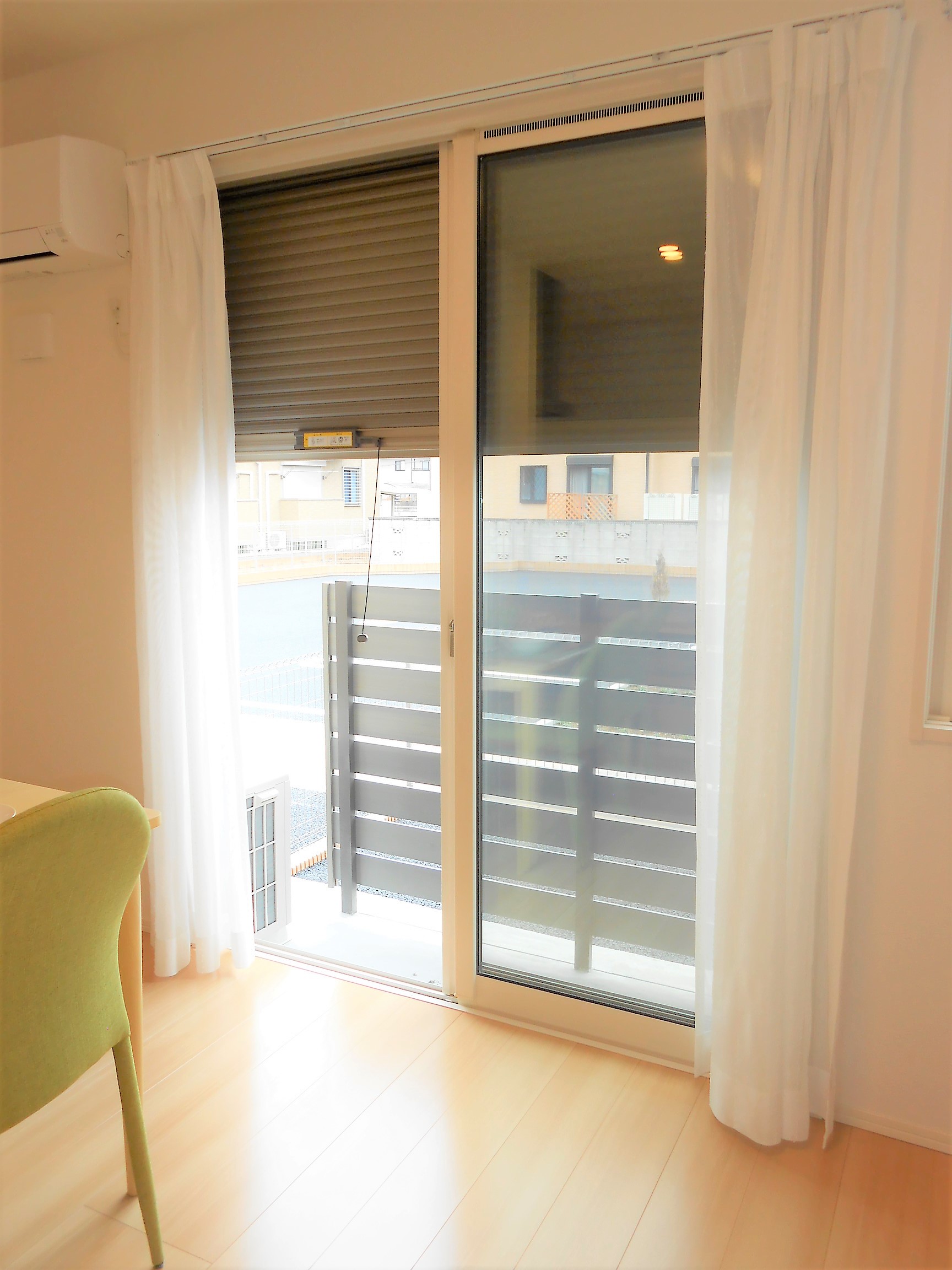 セキュリティ　1階でもシャッター付きで安心です！