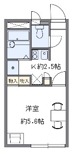 レオパレスみはるの間取り