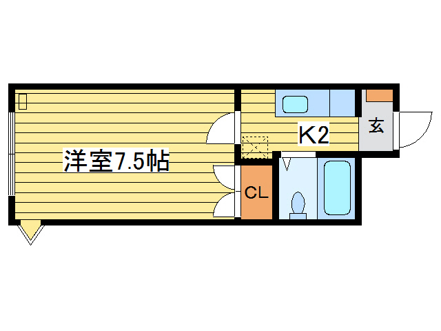 グラムール南平岸の間取り