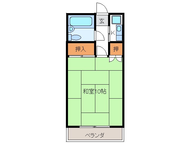 美濃加茂市太田町のアパートの間取り