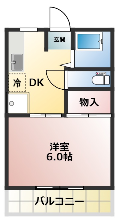 コーポ浅里の間取り