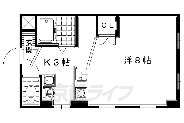 【宇治市槇島町のマンションの間取り】