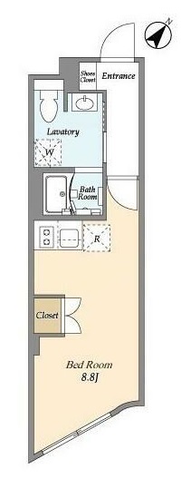 目黒区八雲のマンションの間取り