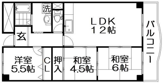 アイミナール石津の間取り