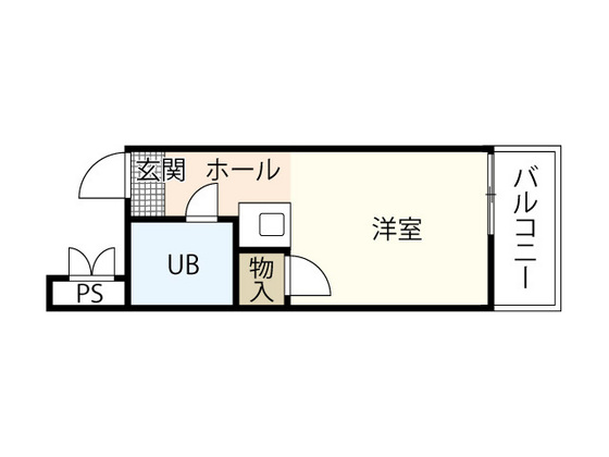 広島県広島市中区平野町（マンション）の賃貸物件の間取り