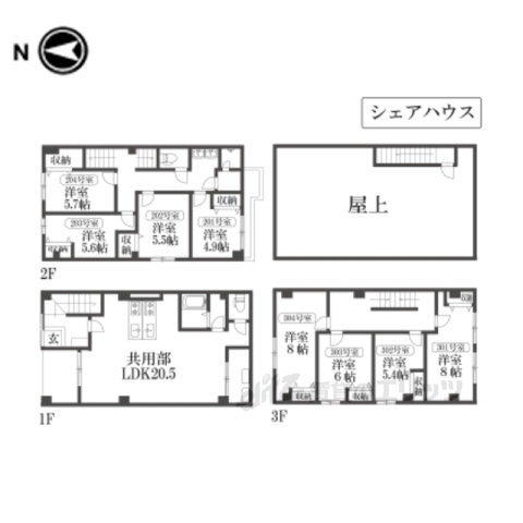 京都駅前ＨＡＬの間取り