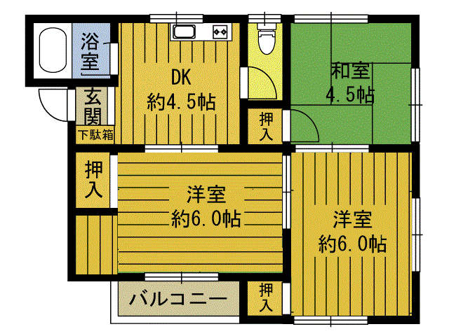 コンフォートIの間取り