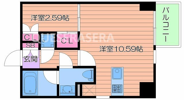 ドリームネオポリス桜ノ宮の間取り