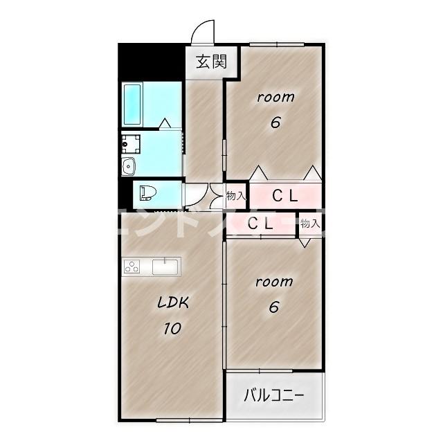 高崎市東貝沢町のマンションの間取り