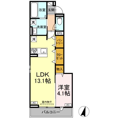 Ｄ-ｒｅｓｉｄｅｎｃｅ霞町の間取り