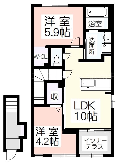 【フォルビート　ジン-1052の間取り】