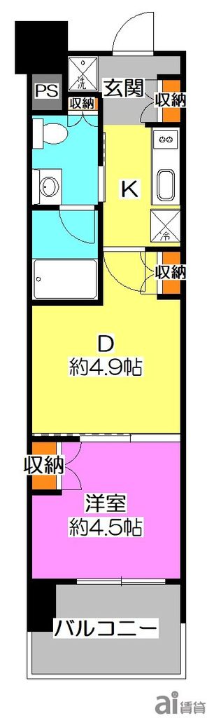 プラウド川越の間取り