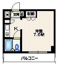 渋谷区本町のマンションの間取り