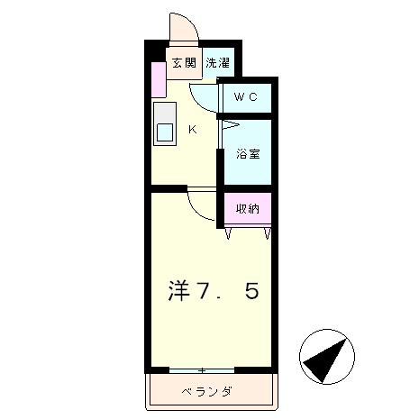 草津市野路のマンションの間取り