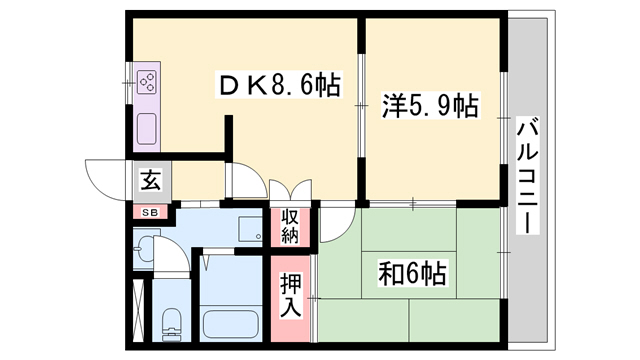 【Ｓ・Ｊルミナスの間取り】