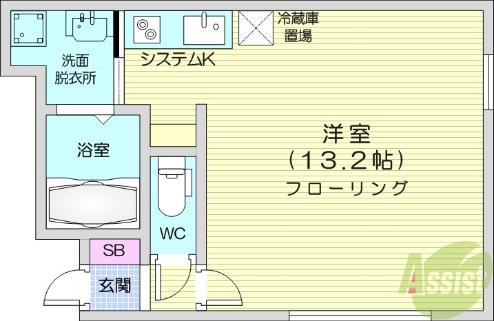 わっず福住の間取り