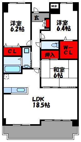 カサグランデIIの間取り