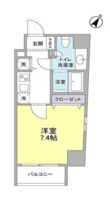 港区赤坂のマンションの間取り