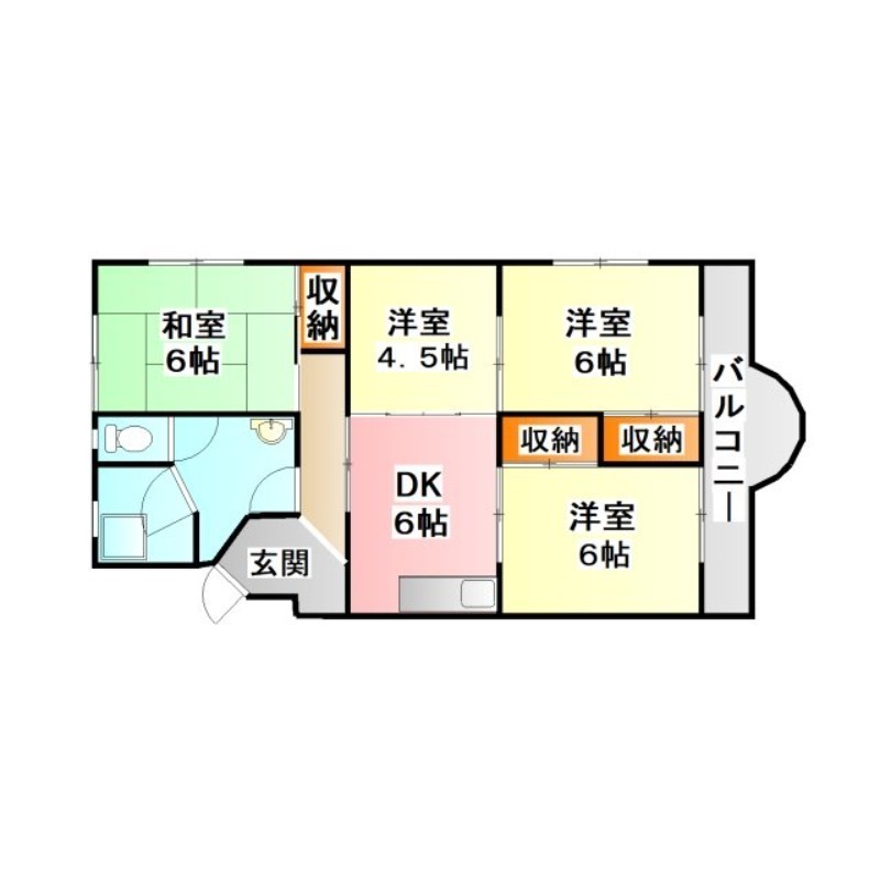 桃山グリーンハイツの間取り