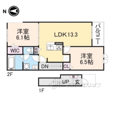 フィオーレ２の間取り