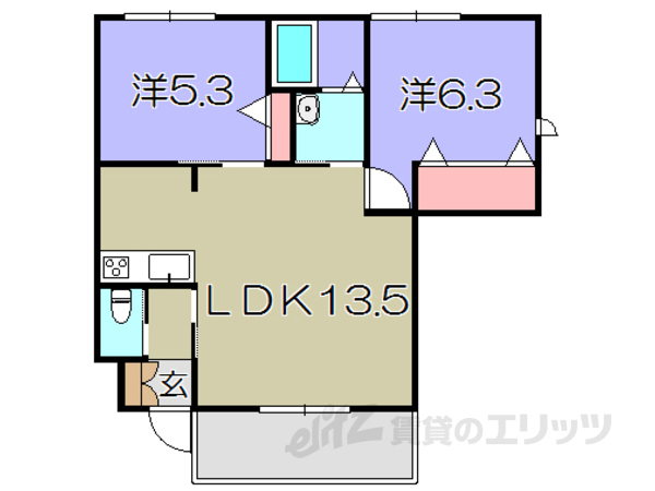 グリーンフォレストの間取り