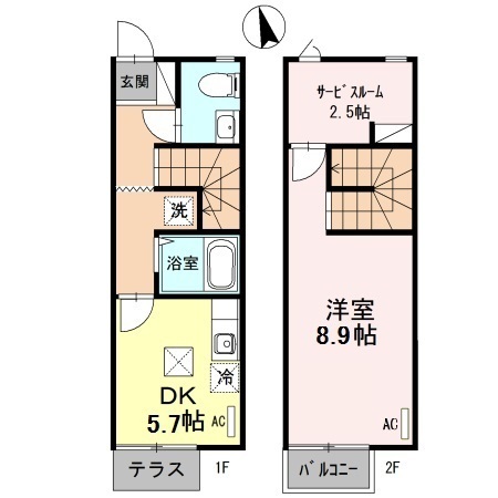 ＣａｓａＪＲ箱崎Ｂ棟の間取り