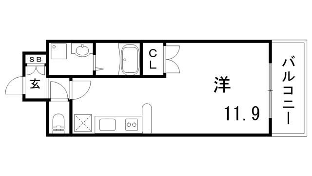 エスライズ新神戸の間取り