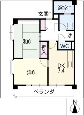 グリーンクレスト杁中の間取り