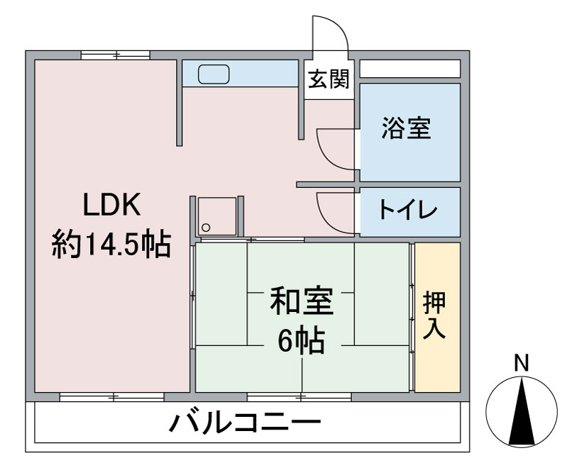 近藤マンションの間取り