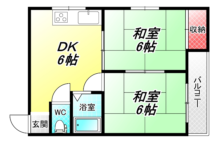 プレアール竹渕東の間取り