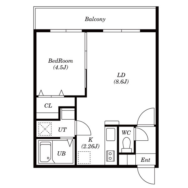 【smart room 麻生の間取り】