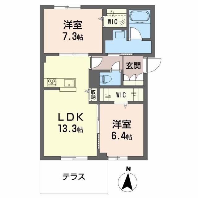 ベレオ東町の間取り