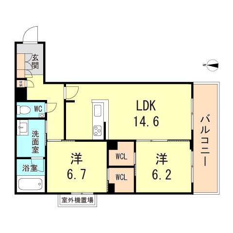 シャーメゾン潮見台の間取り