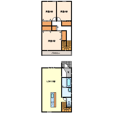 ヒルズ新田Ｂの間取り