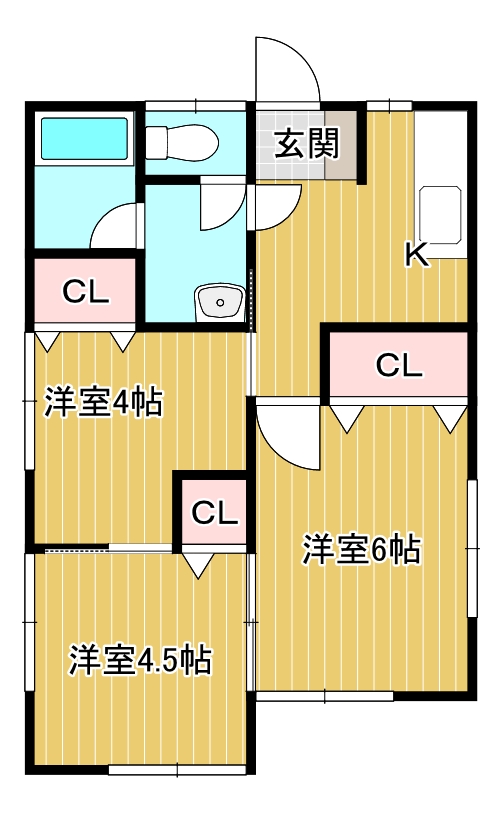 シルクタウン七日市の間取り