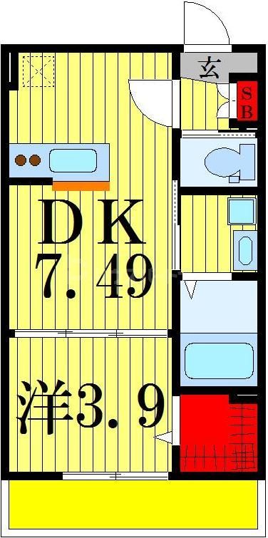 AJ南柏West Iの間取り