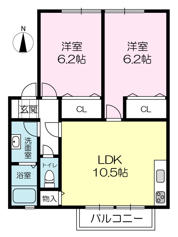 ロイヤル羽子田の間取り